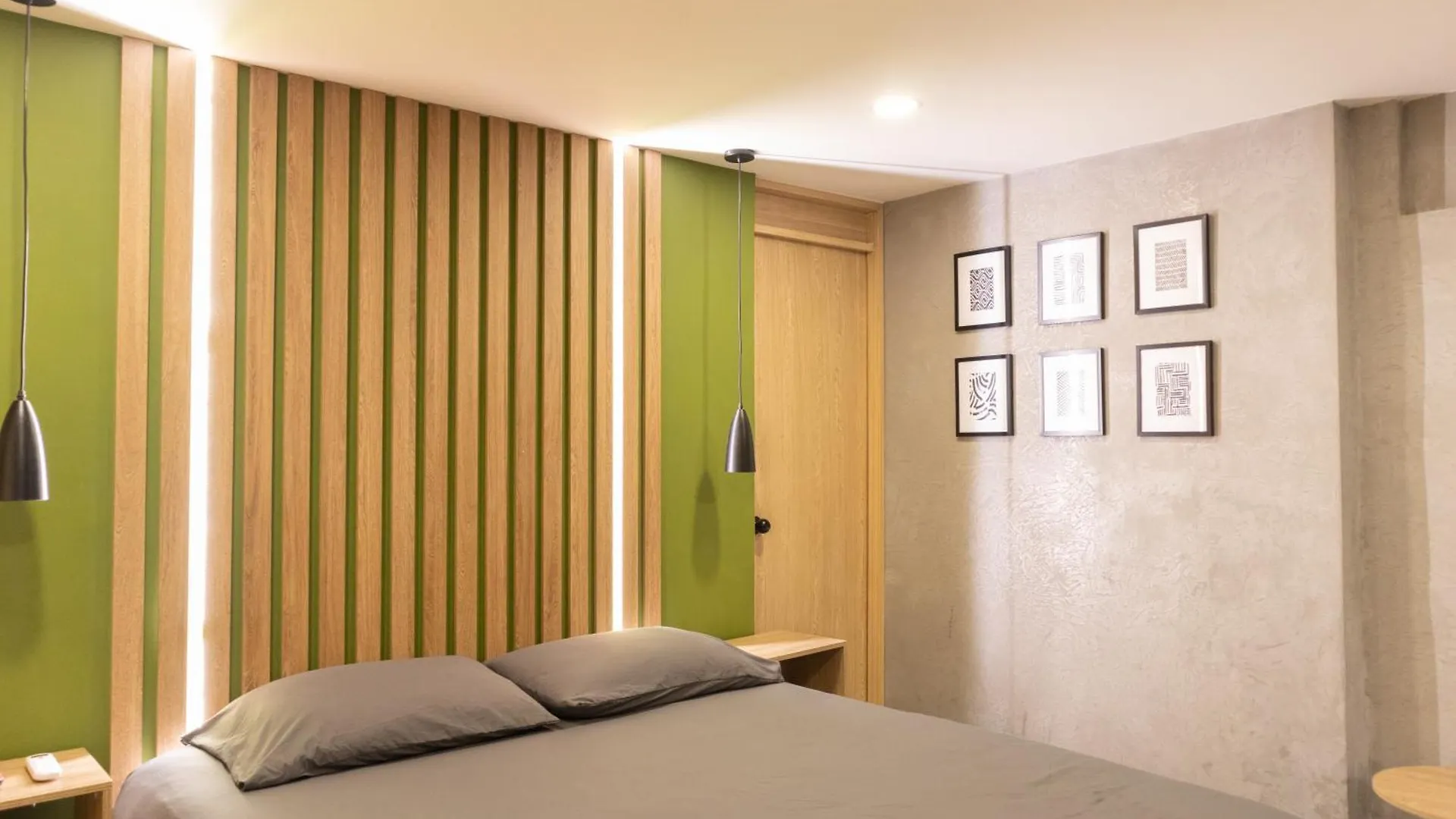 Apartaestudio Con Aire Acondicionado Moderno Medellin Apartment