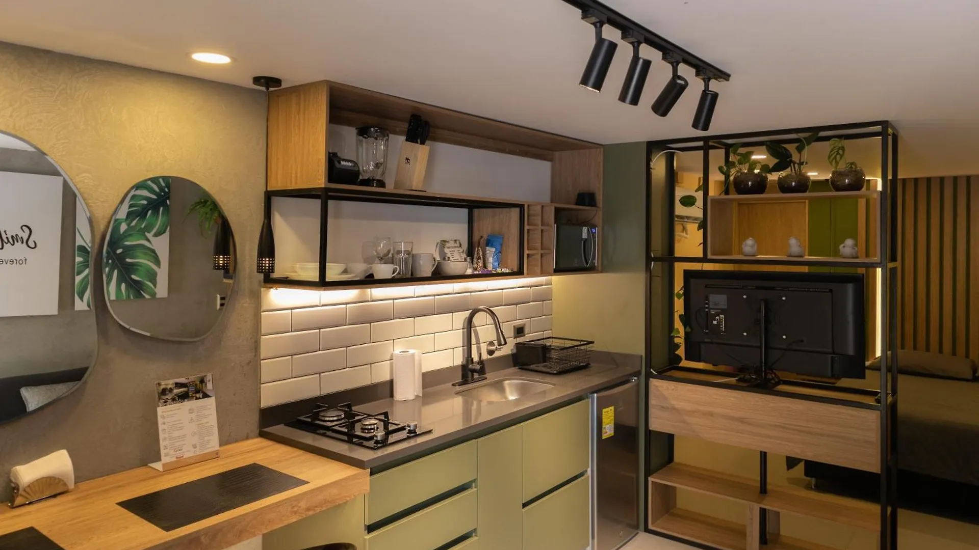 Apartaestudio Con Aire Acondicionado Moderno Medellin