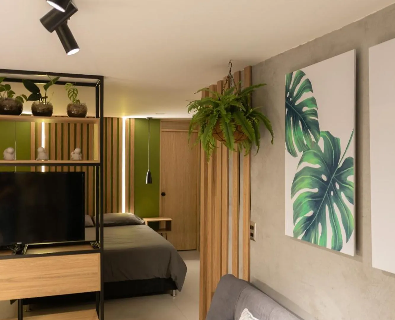 Apartaestudio Con Aire Acondicionado Moderno Medellin